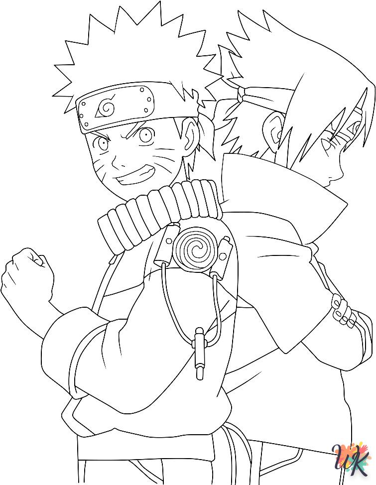coloriage Naruto  pour enfant de 5 ans