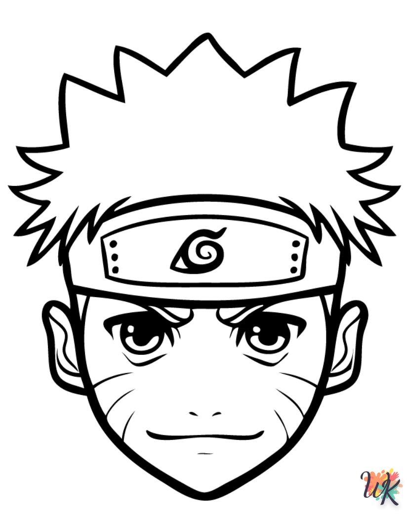 coloriage Naruto  licorne en ligne gratuit à imprimer