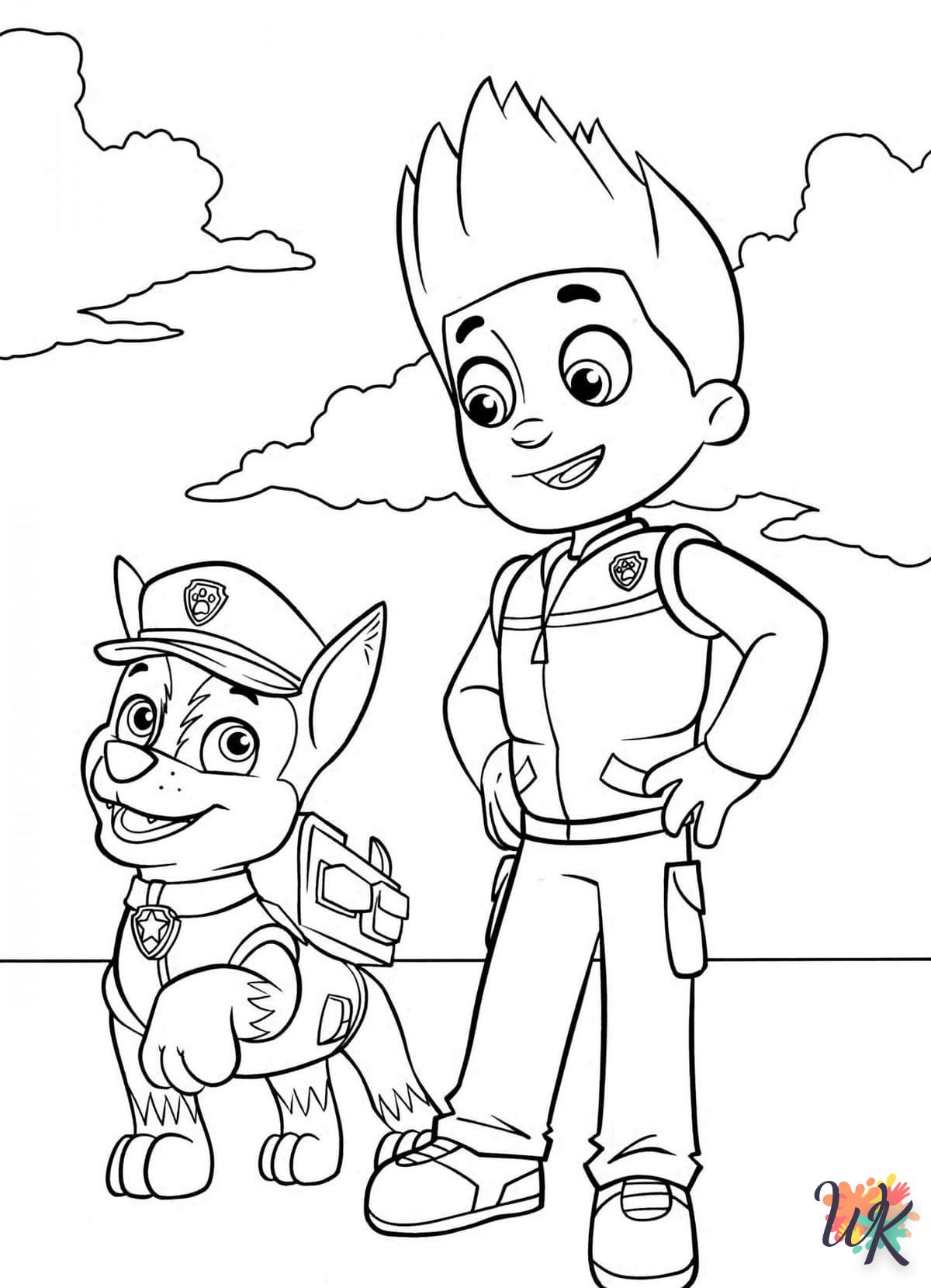 coloriage Pat Patrouille  à imprimer gratuitement pdf