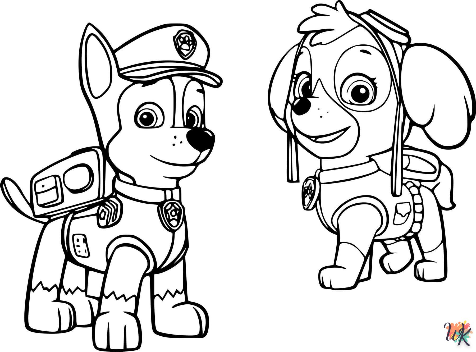 coloriage Pat Patrouille  pour enfants a imprimer