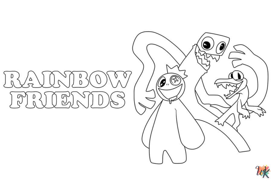 coloriage Rainbow Friends  pour enfant a imprimer