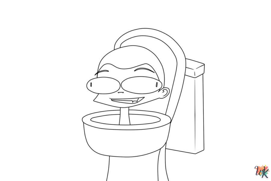 Coloriage Skibidi Toilet est unique mais toujours éducatif