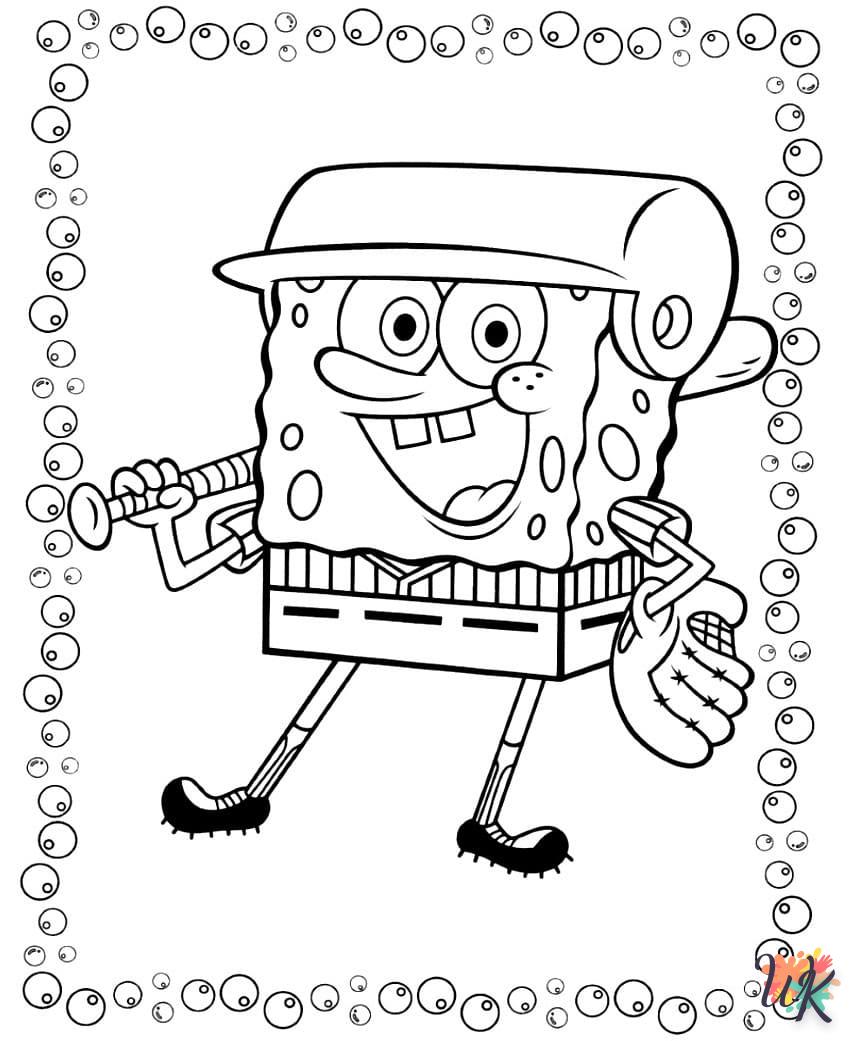 coloriage Spongebob  en ligne 8 ans