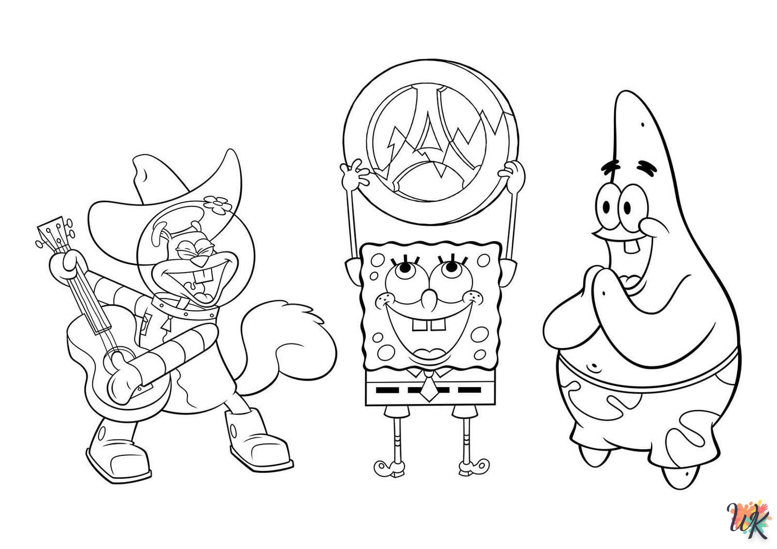 coloriage Spongebob  a imprimer