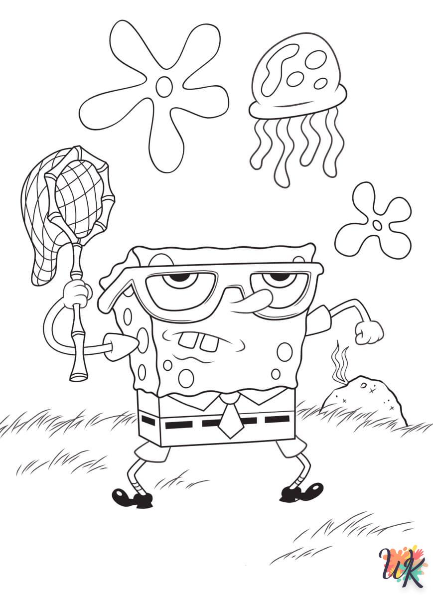 coloriage Spongebob  en ligne à imprimer