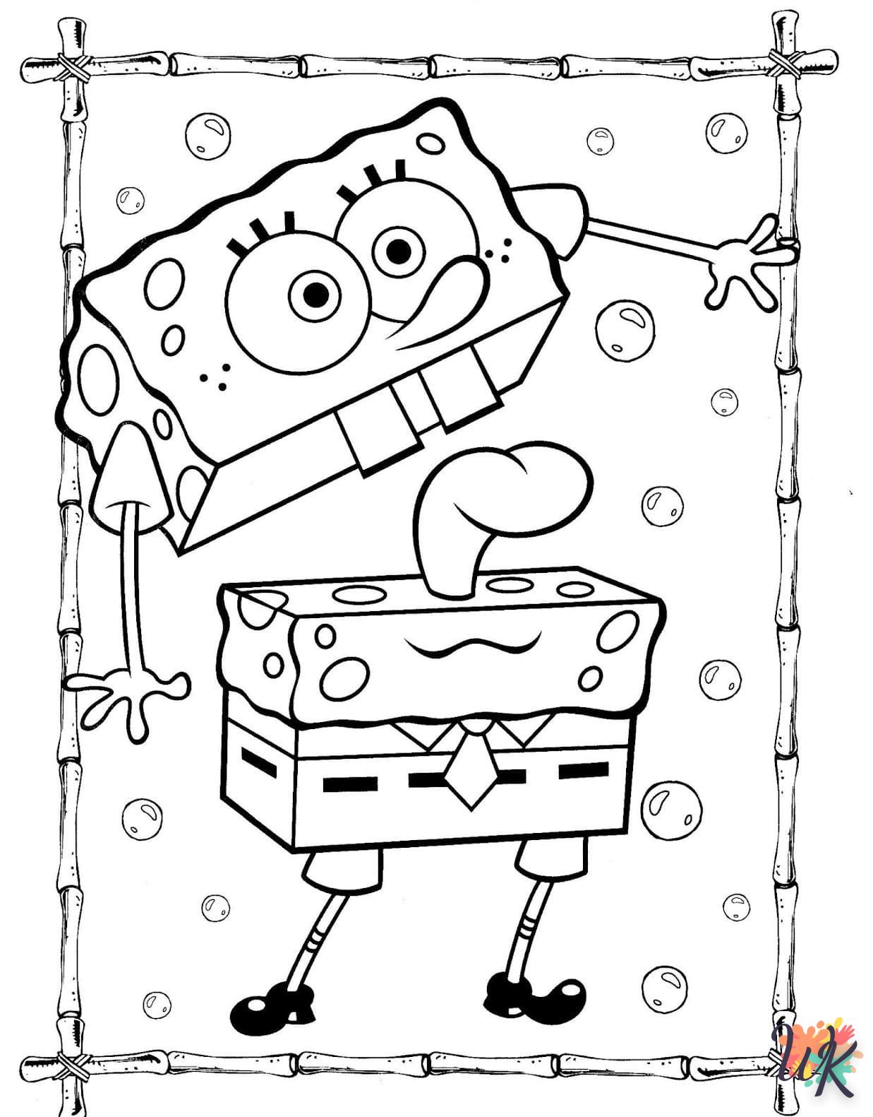 coloriage Spongebob  a imprimer gratuit