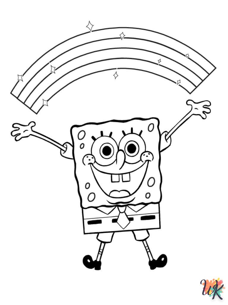 coloriage Spongebob  a colorier en ligne gratuitement