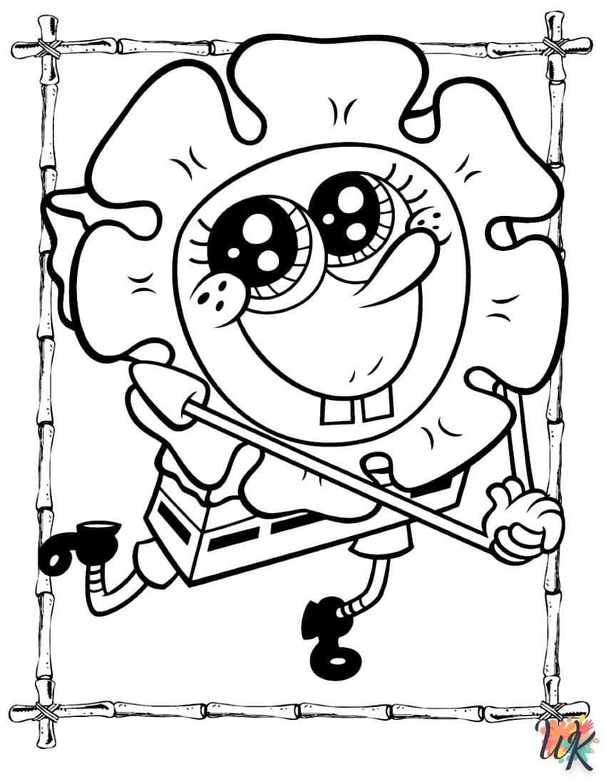 coloriage Spongebob  de pour enfants