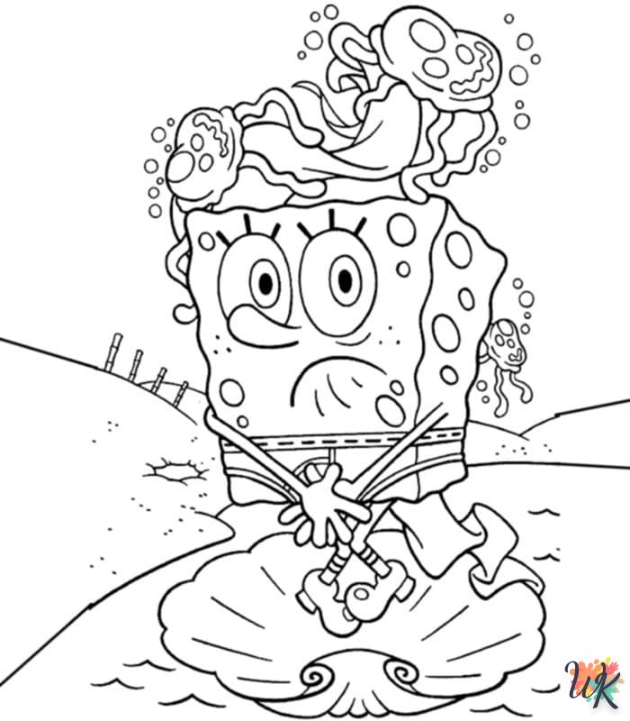 coloriage Spongebob  à imprimer pdf