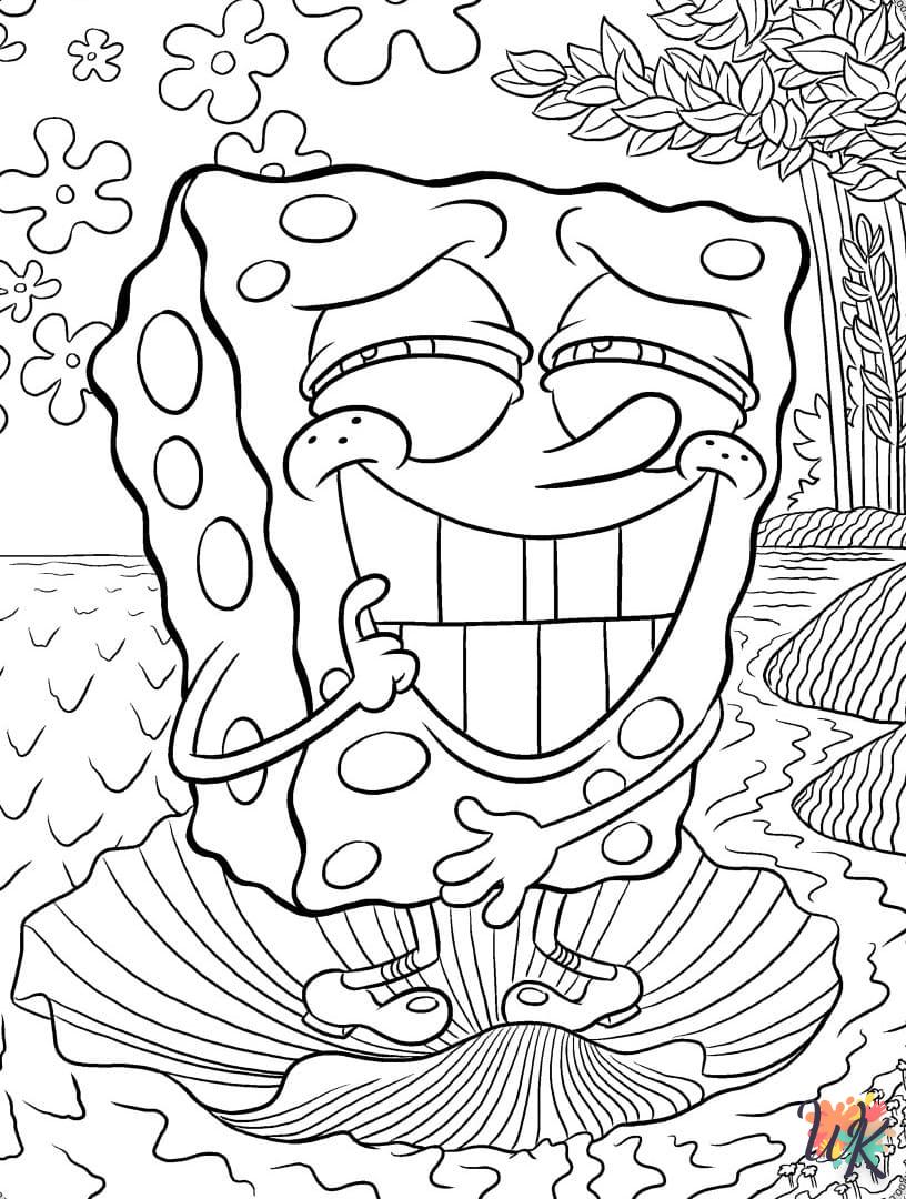 coloriage Spongebob  pour enfants à télécharger