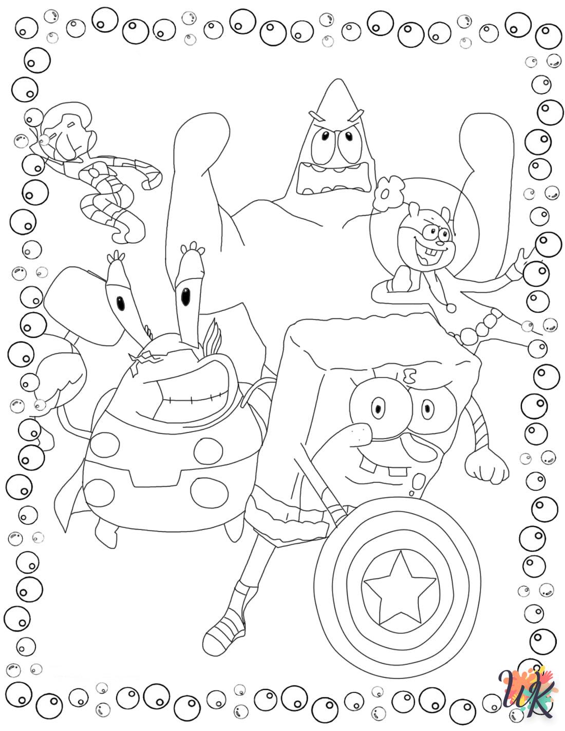 coloriage Spongebob  a telecharger