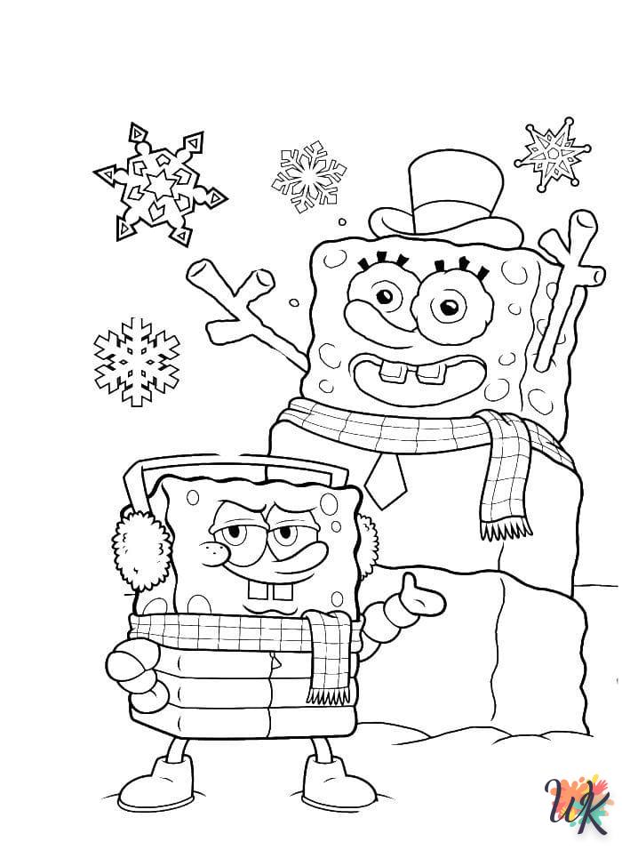 coloriage Spongebob  pour enfant a imprimer