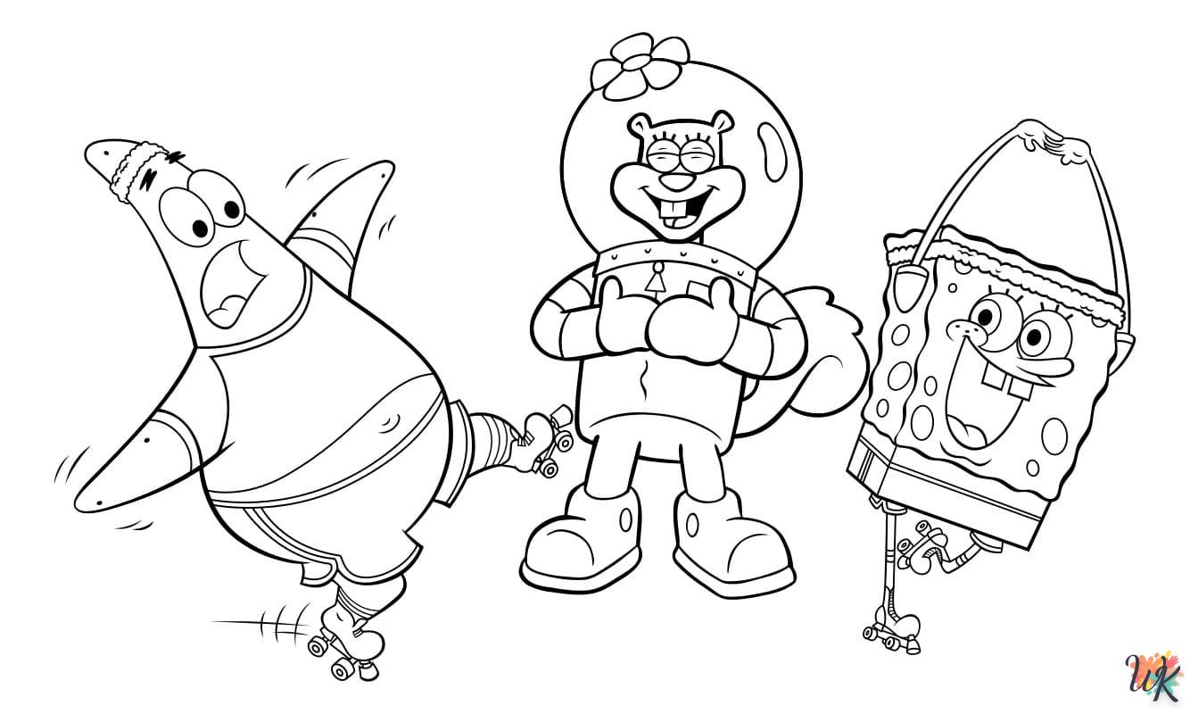 coloriage Spongebob  en ligne 8 ans