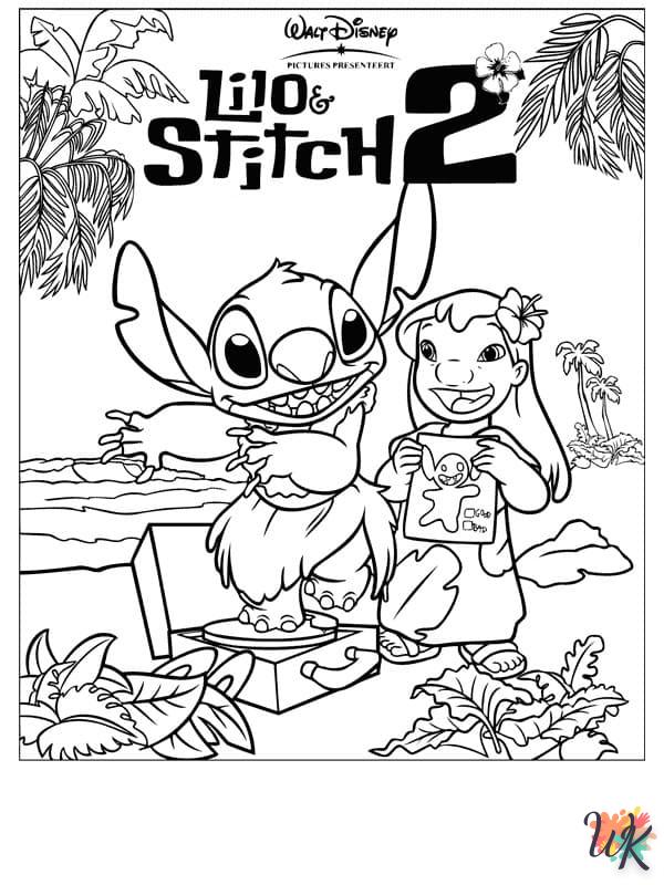 coloriage Stitch  pour enfants a imprimer gratuit