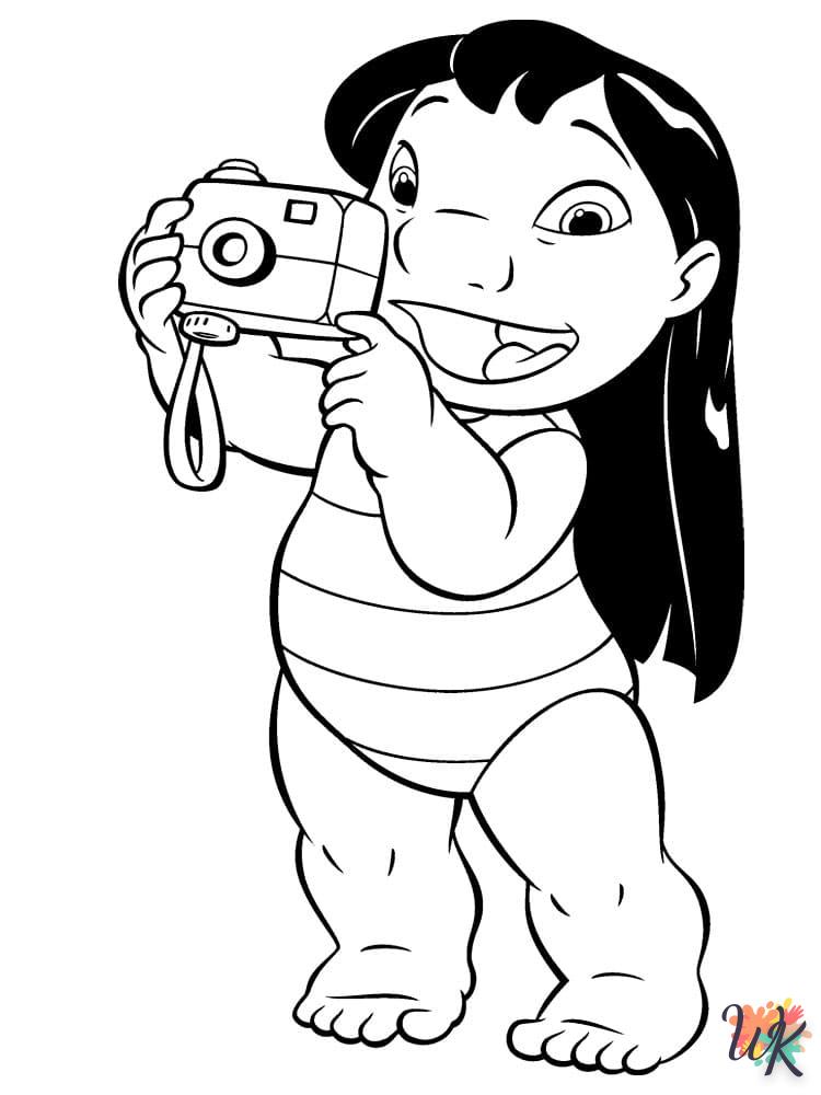 coloriage Stitch  enfant à imprimer pdf