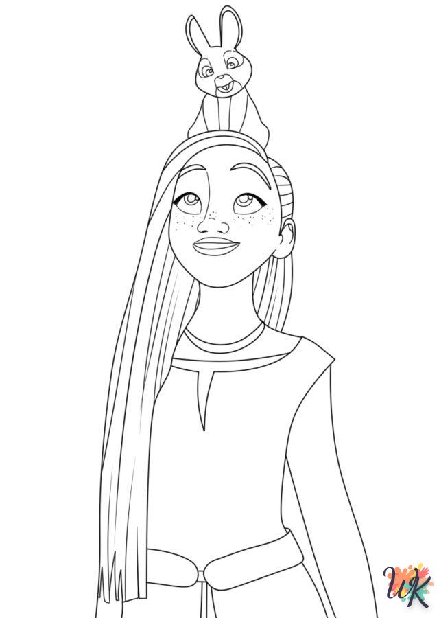 coloriage Disney's Wish  pour enfant de 8 ans