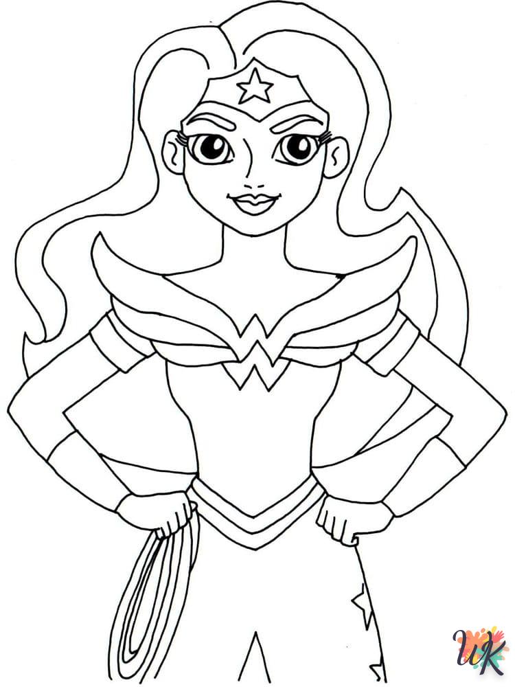 coloriage Wonder Woman  a imprimer