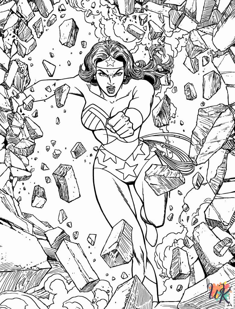 coloriage Wonder Woman  a dessiner et imprimer