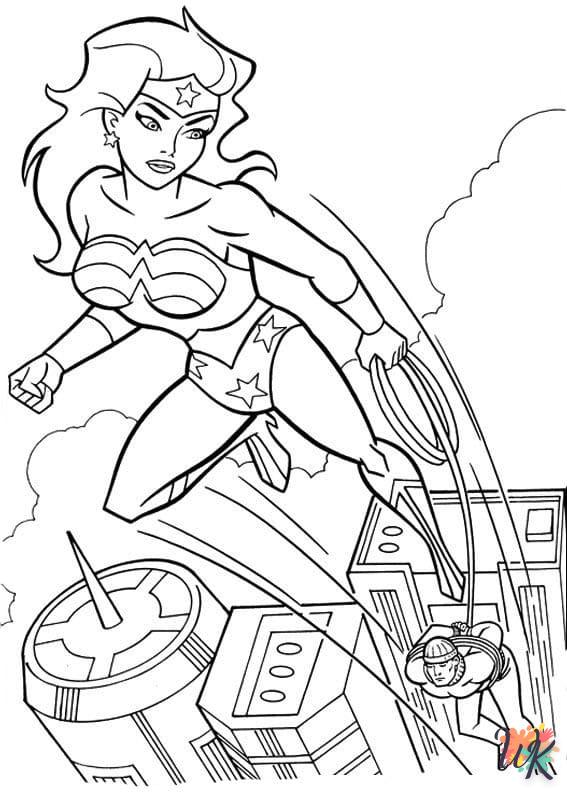 coloriage Wonder Woman  en ligne a colorier