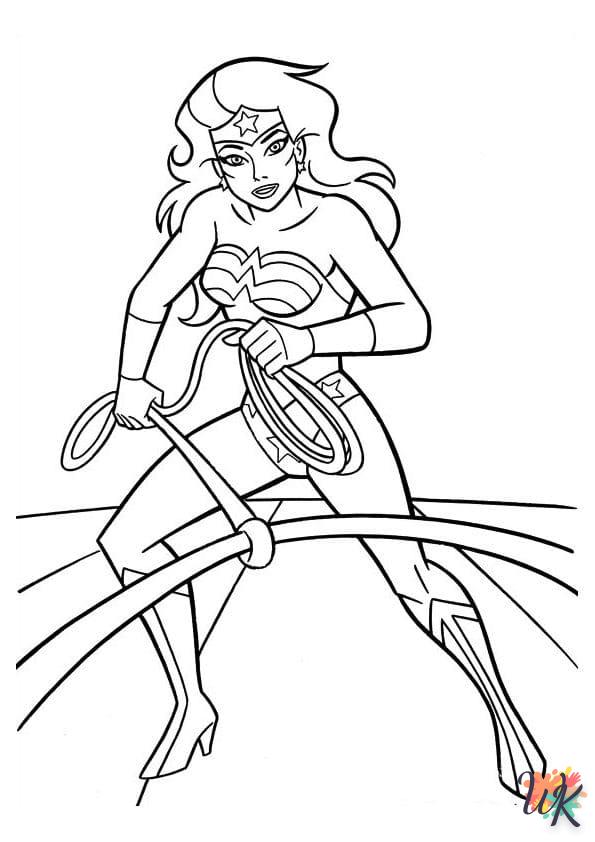 coloriage Wonder Woman  a imprimer