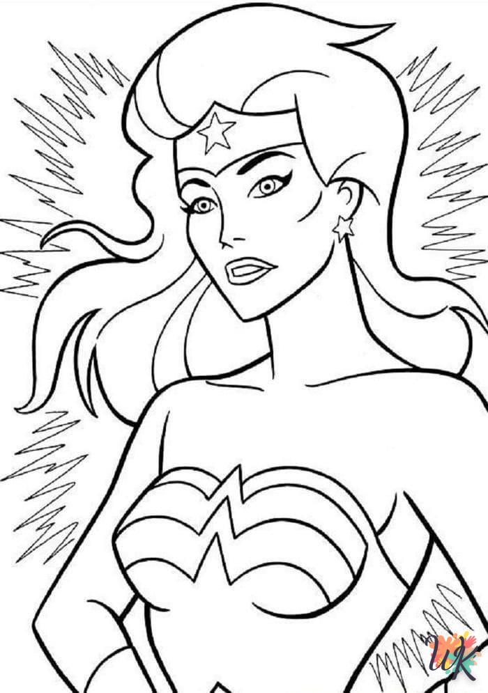 imprimer coloriage Wonder Woman  gratuit