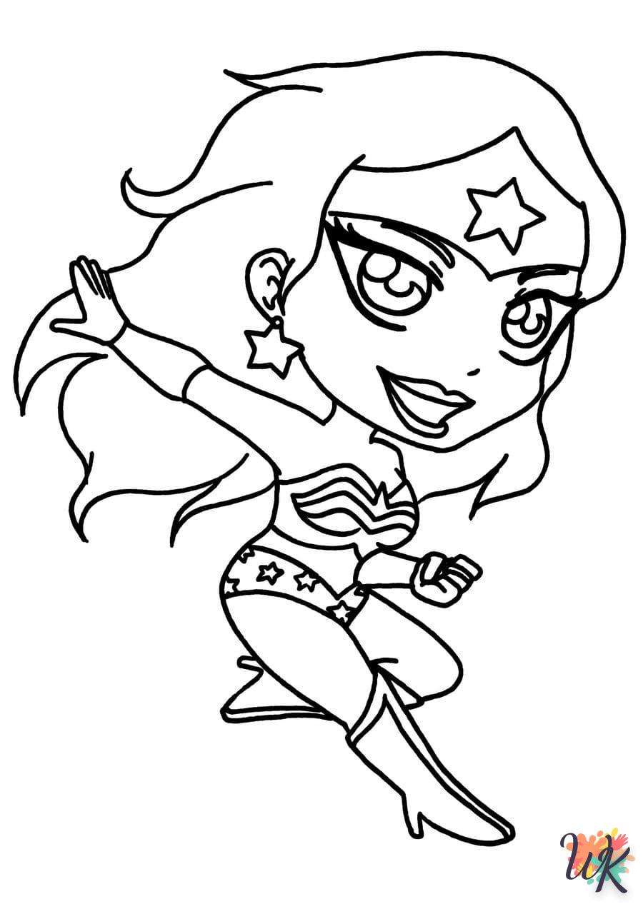 coloriage Wonder Woman  a imprimer