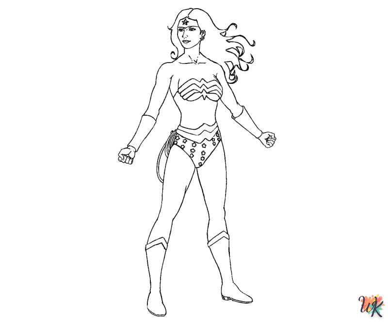 coloriage Wonder Woman  en ligne a colorier