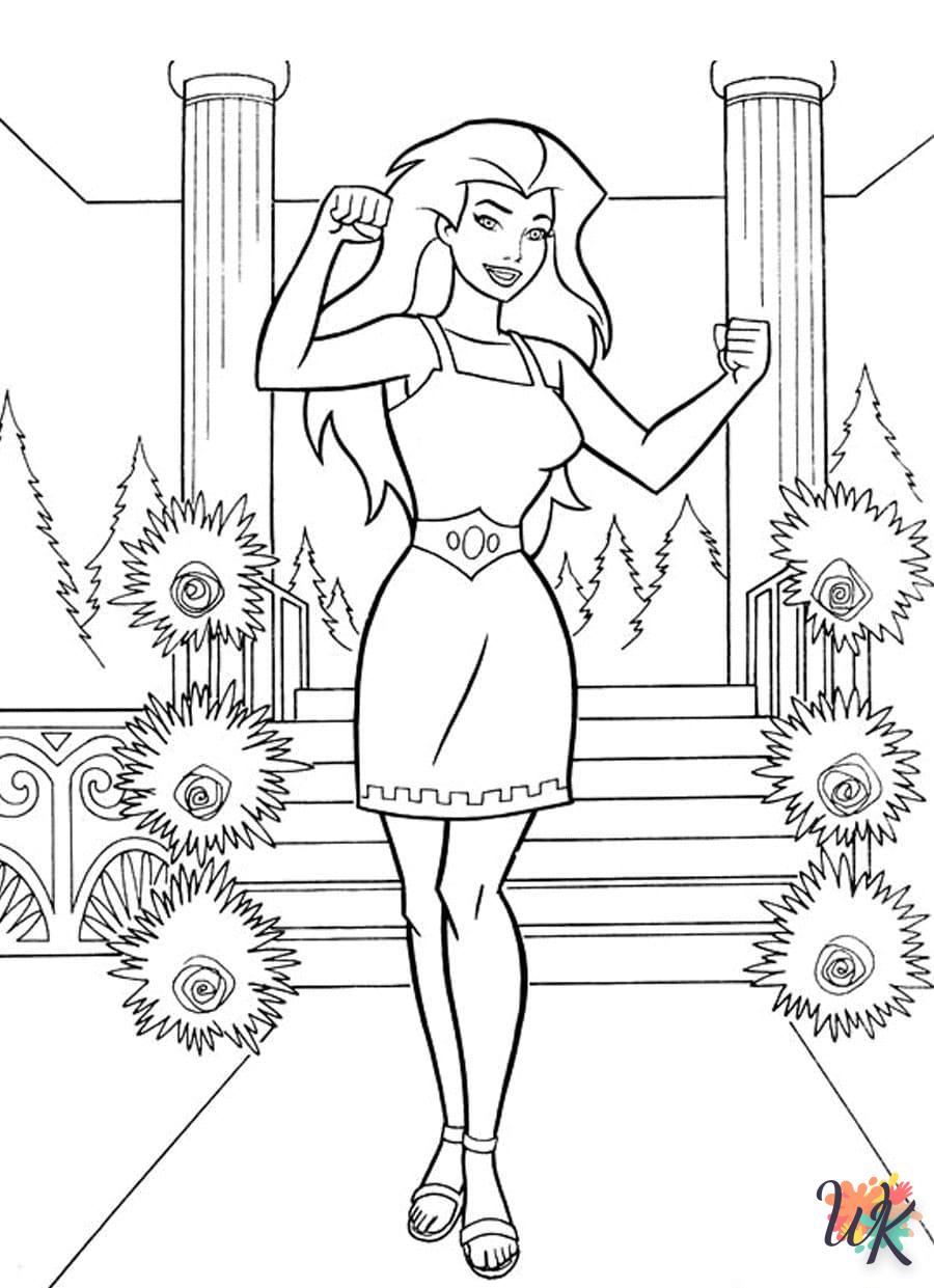 coloriage Wonder Woman  pour enfants