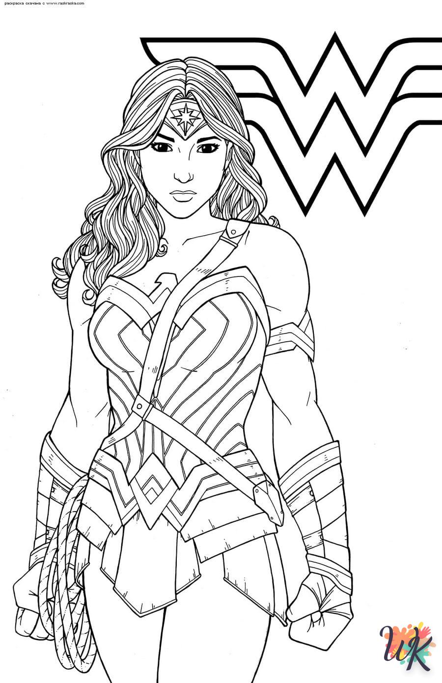 coloriage Wonder Woman  gratuit