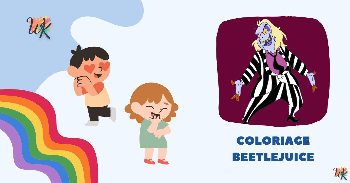 Coloriage Beetlejuice gratuit à imprimer – Collecte 2023