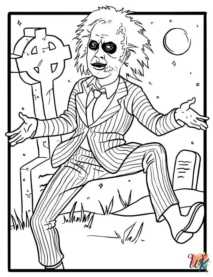 coloriage Beetlejuice  pour enfant de 8 ans