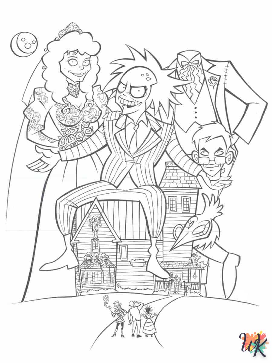 coloriage Beetlejuice  bebe à imprimer gratuit