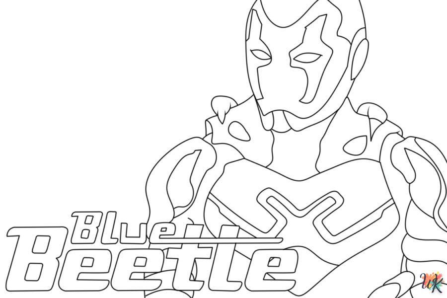 imprimer coloriage Blue Beetle  gratuit