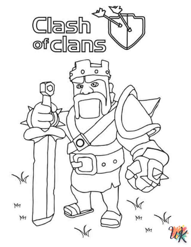 coloriage Clash of Clans  a imprimer enfant 10 ans