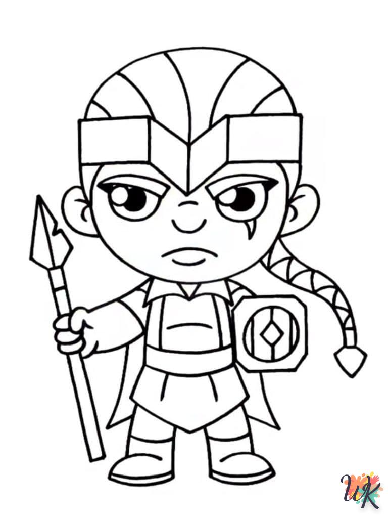 coloriage Clash of Clans  pour enfant a imprimer gratuit