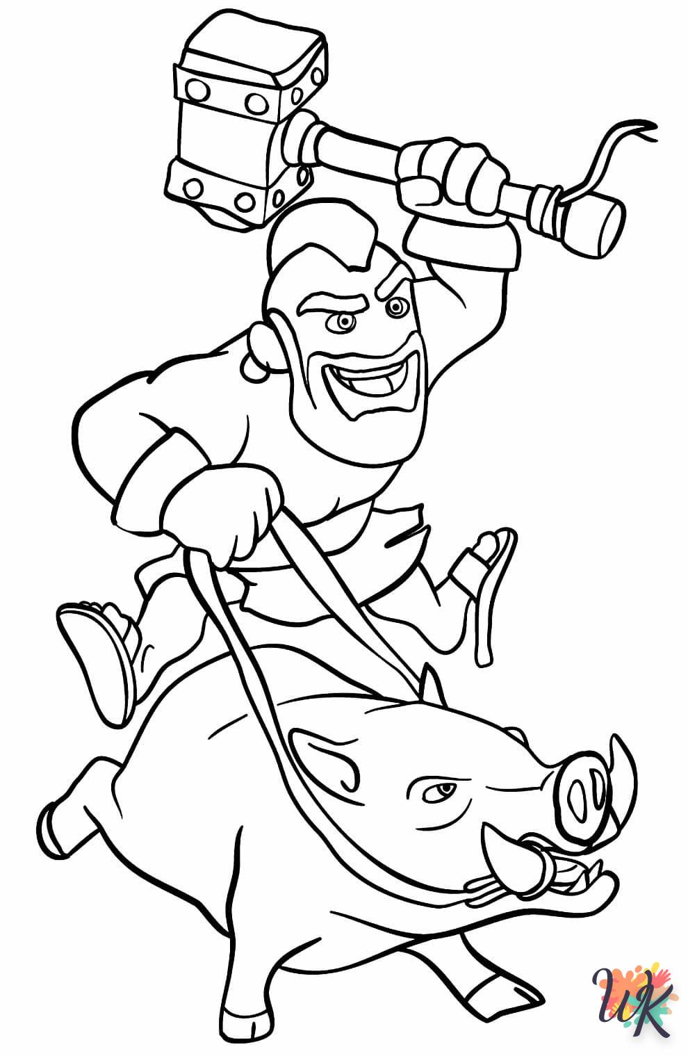 coloriage Clash of Clans  gratuit a imprimer