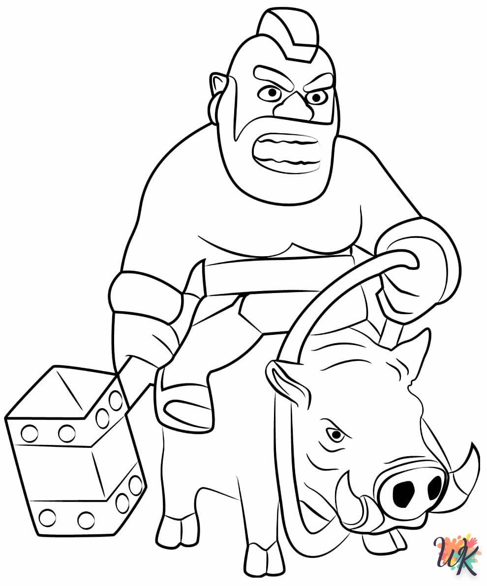 coloriage Clash of Clans  pour enfant de 4 ans