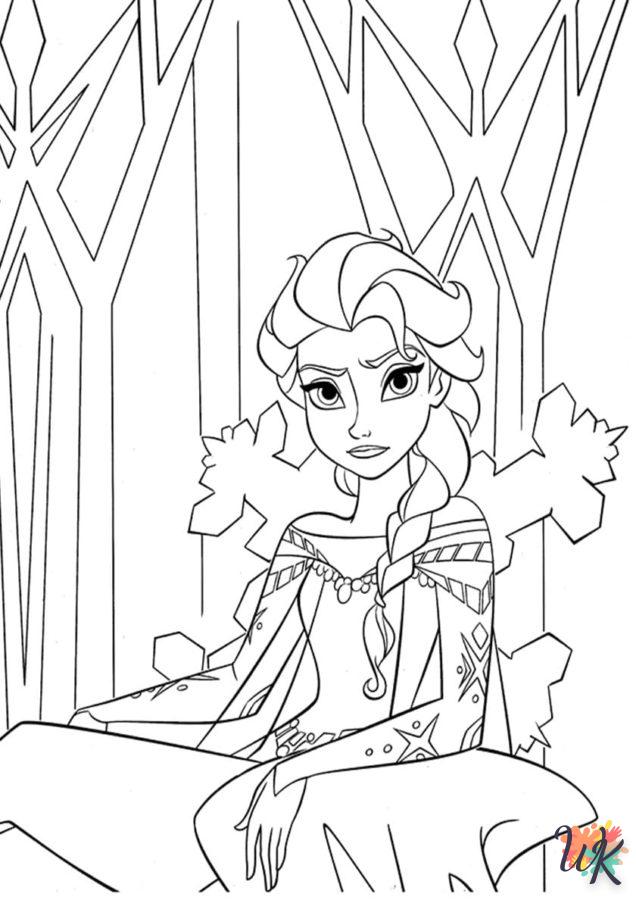 coloriage Elsa et Anna  en ligne gratuit