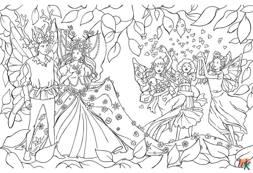 coloriage Fée  pour enfant a imprimer