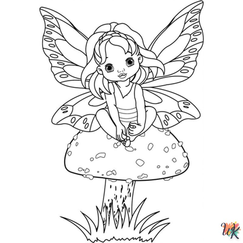 coloriage Fée  a imprimer enfant 6 ans