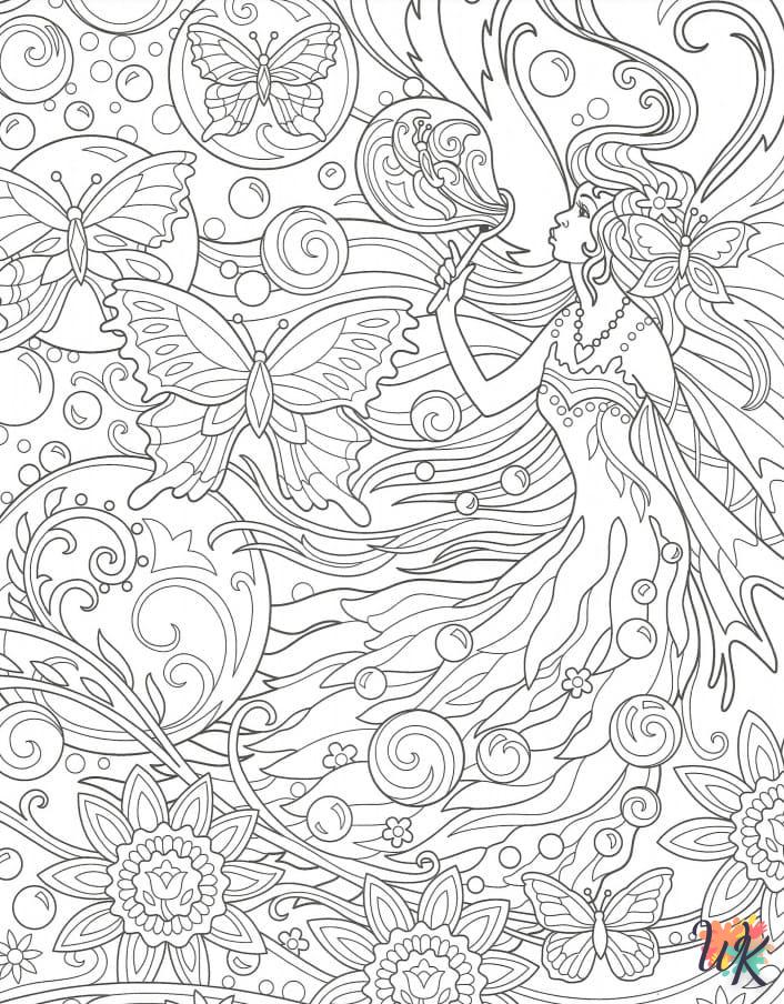 coloriage Fée  pour enfants