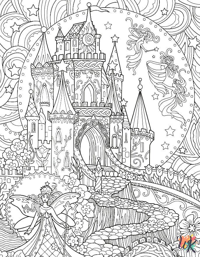 coloriage Fée  enfant à imprimer gratuit