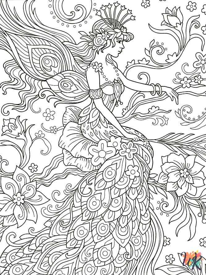 coloriage Fée  pour enfants