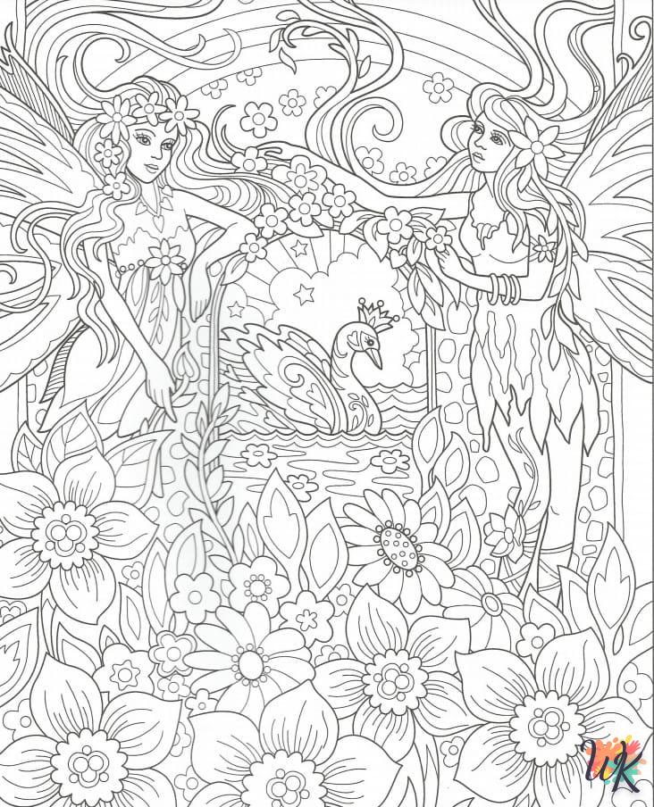 coloriage Fée  a imprimer enfant 10 ans