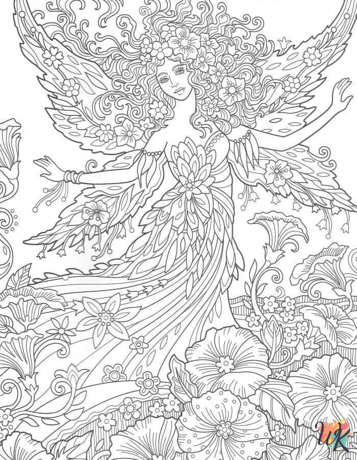 coloriage Fée  à imprimer gratuit