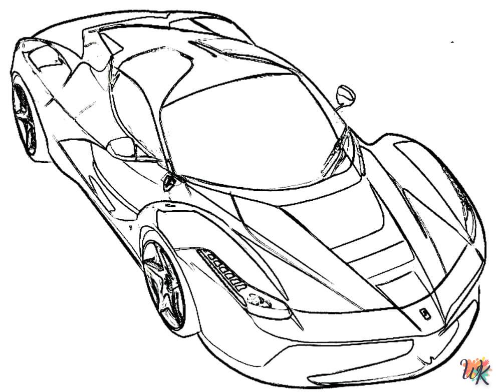 coloriage Ferrari  pour enfant à imprimer