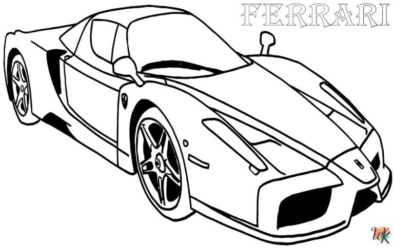 Coloriage Ferrari à imprimer - Dernière collection