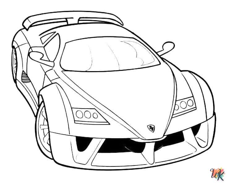 coloriage Ferrari  a dessiner en ligne