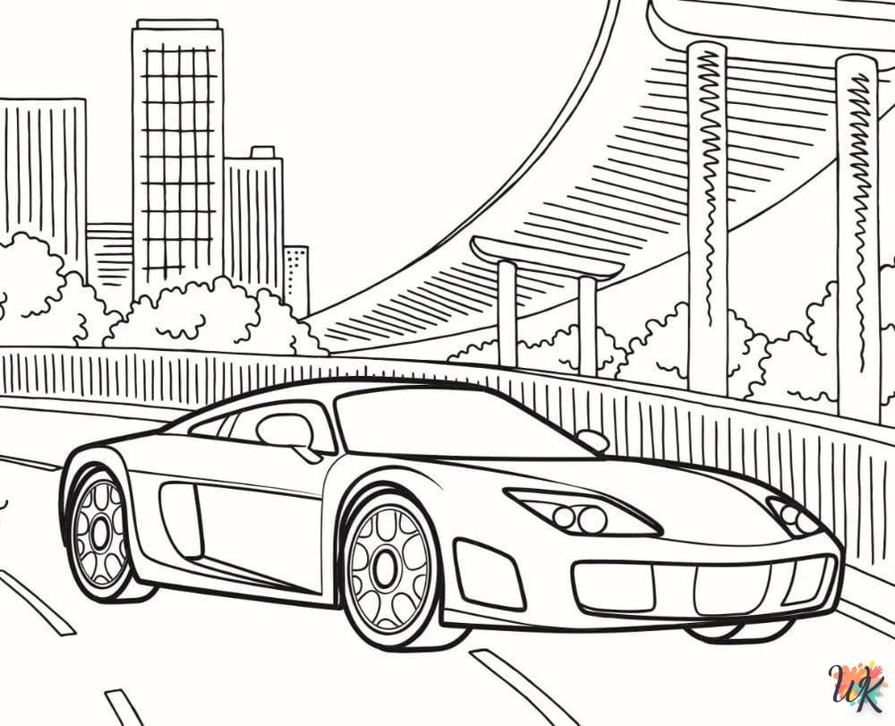 alphabet coloriage Ferrari  en ligne