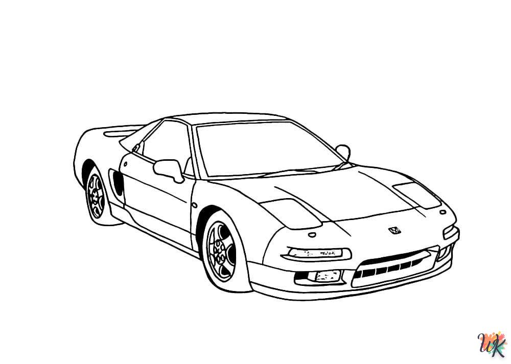 coloriage Ferrari  pour enfant gratuit